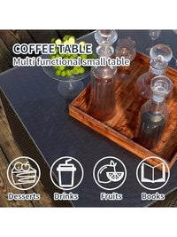 Outdoor Patio Furniture Set, Rattan Sectional Sofa, Conversation Set with Waterproof Cushion and Coffee Table, for Deck