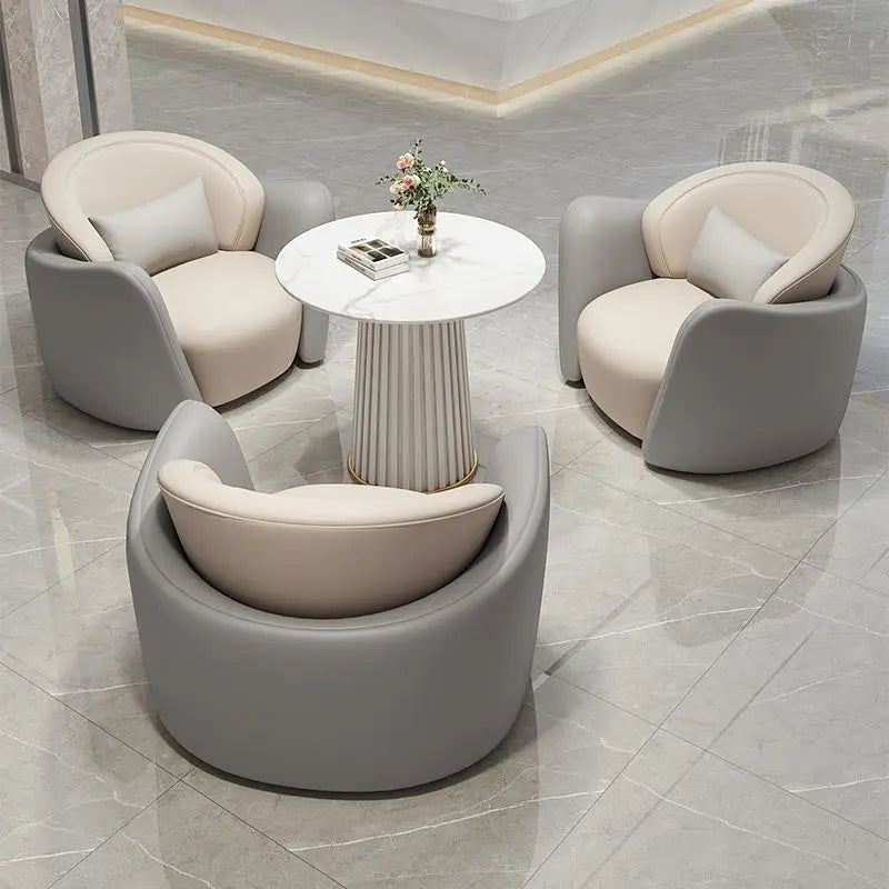 Ensemble de canapés de négociation pour hall d'hôtel moderne et léger, zone de réception pour bureau de vente, zone de repos pour Salon de beauté, Tables et chaises