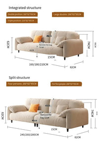 Large  Apartment Sofa Wood Lounge  Puffs Recliner Longer Sofa Modern Designer Luxury Nordic Muebles Para El Hogar Home Furniture