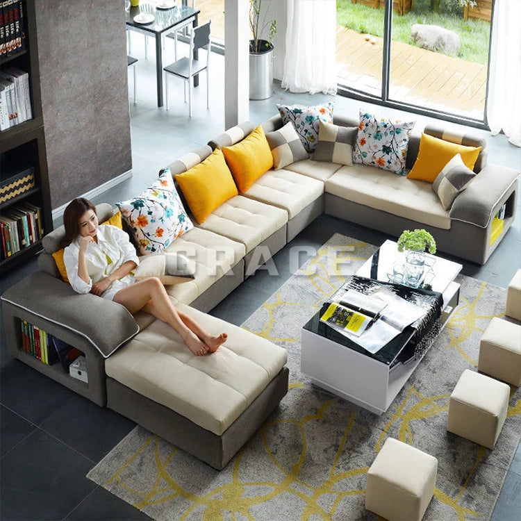 Hotel Composable Sofa Set Furniture Bed Sets Couch Living Room Home Luxury Sectional Sofas