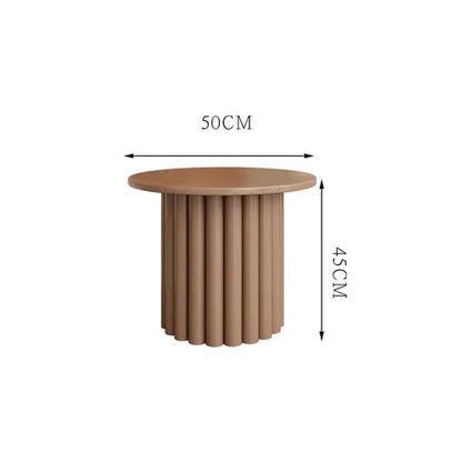 Table d'appoint minimaliste esthétique en bois blanc, ronde, petite Table basse Simple, Design moderne, meubles auxiliaires pour la maison