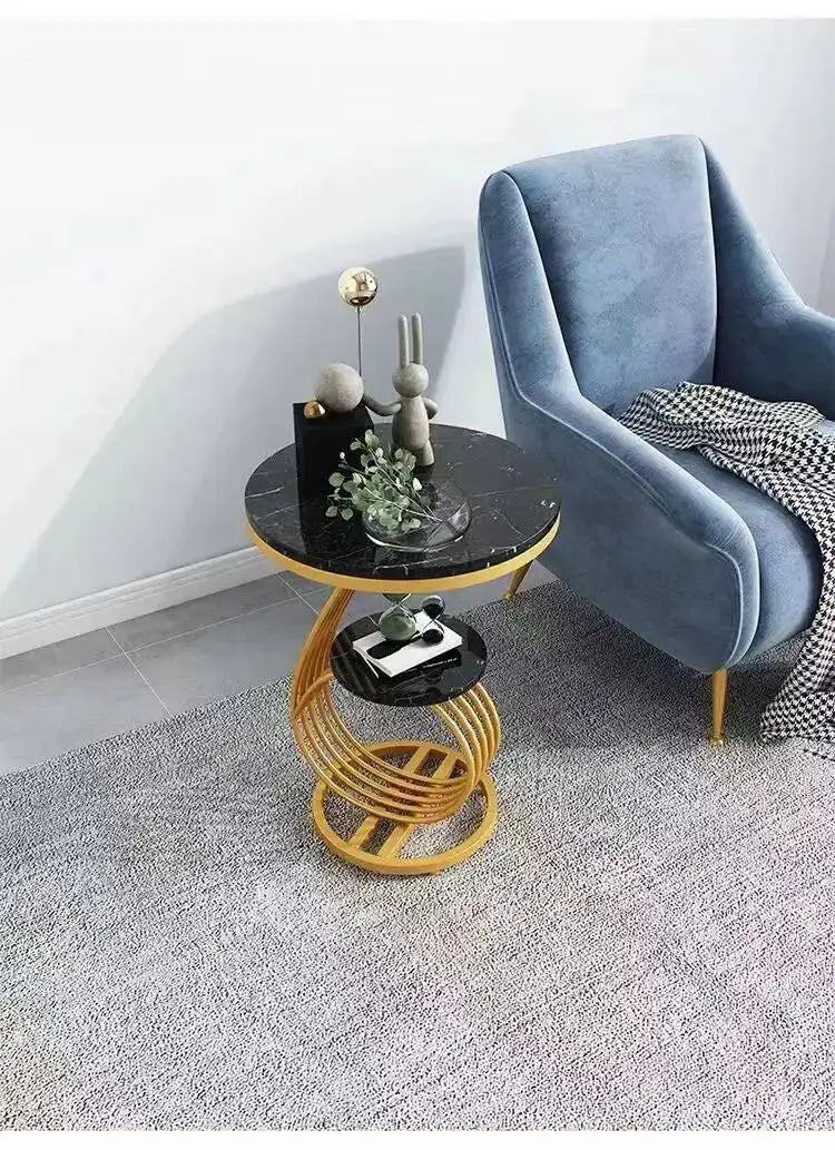 Nordic Round Coffee Tables Books Big Luxury Gold Nordic Hall Side Coffee Table Bedside Dressing Mesitas De Noche Home Furniture