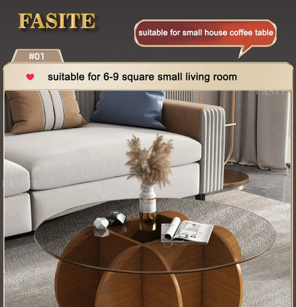 Unique Display Coffee Table Clear Ornaments Aesthetic Minimalist Coffee Table Luxury Design Mesa Centro Salon Home Furniture