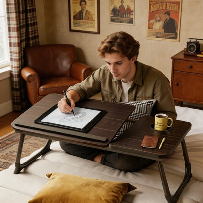 Home Household Adjustable Height Foldable Computer Lazy Desk Ergonomic Integrated Compact Practical
