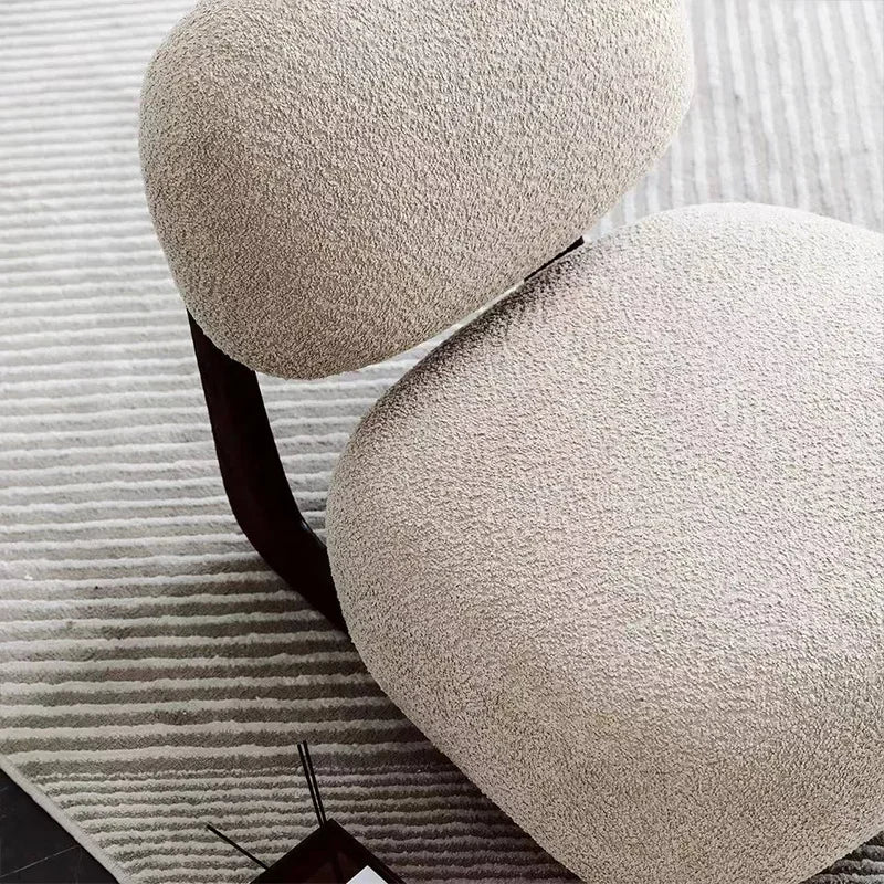 Beautiful single sofa chair solid wood simple floor Slacker children internet celebrity