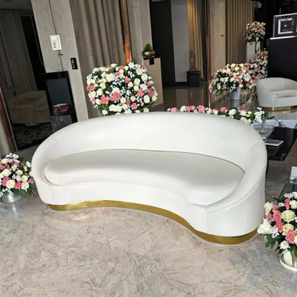 Luxurious modern romantic banquet sofa for family weddings and various event decorations