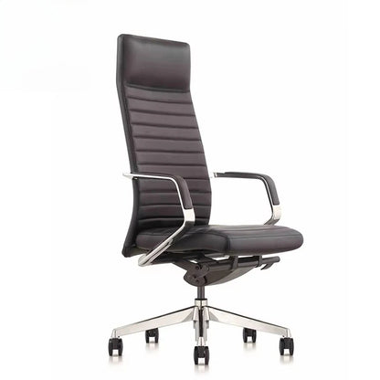 Classical Stripe Design High Back Executive Leather Chair Business Office Chair