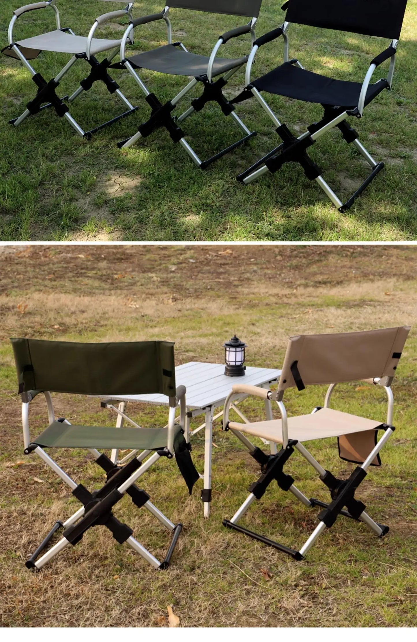 Folding Chairs for Outdoor Garden Chair Camping Aluminum Chair with Back Camping Chair Recreational Self-driving Outdoor Beach