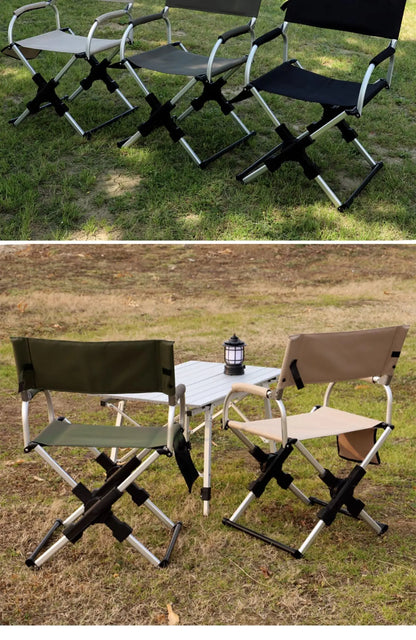 Folding Chairs for Outdoor Garden Chair Camping Aluminum Chair with Back Camping Chair Recreational Self-driving Outdoor Beach