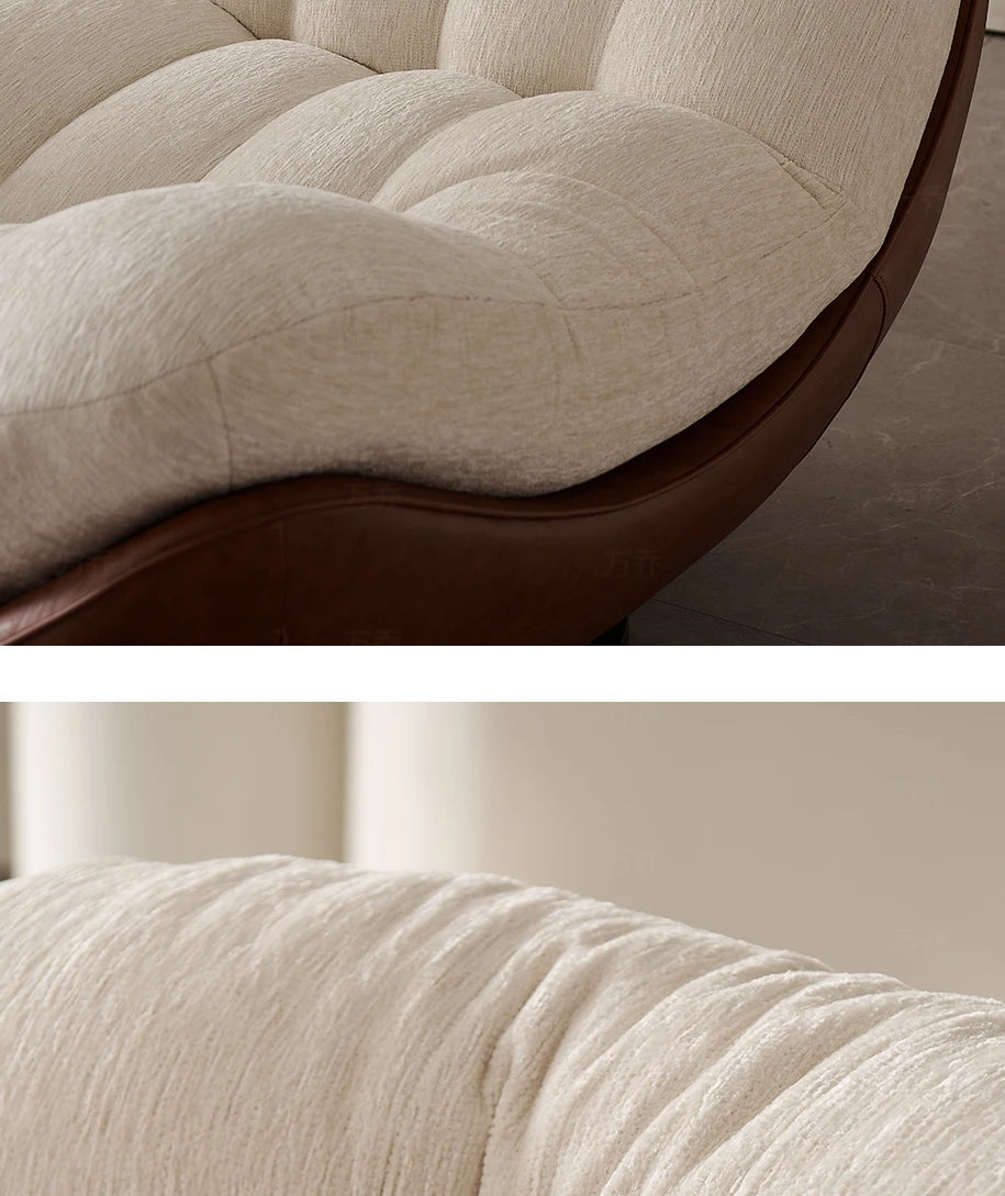 Italian minimalist swivel single chair modern creative sofa living room balcony lounge chair designer lazy lounge chair
