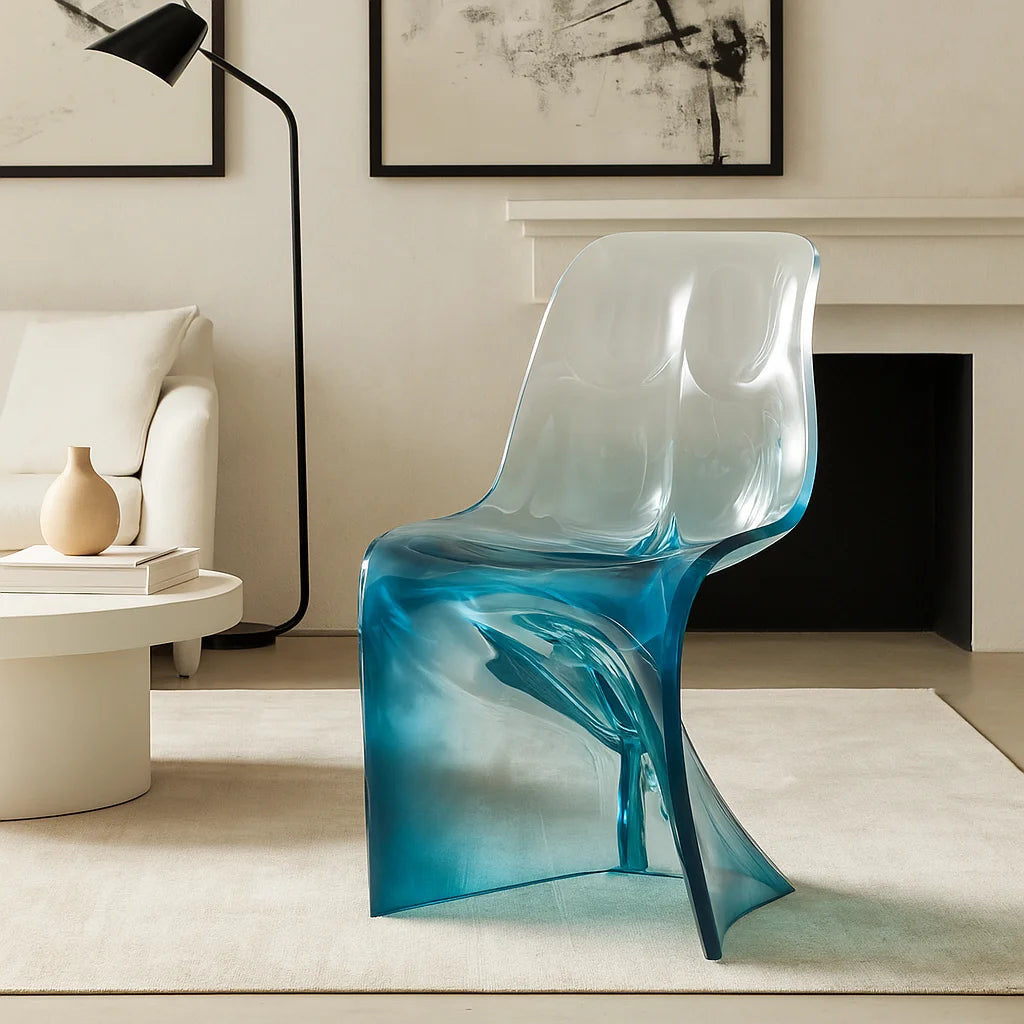 Customize Transparent Luxury Furniture Resin Dinning Chair Chair Handcrafts for Living Room ,hotel, Club