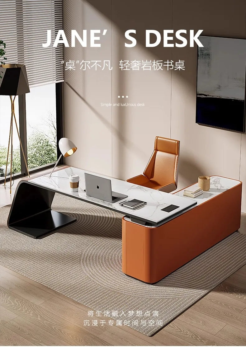 Luxury Storage Computer Desks Large Organiser Adult Bedroom Drawers Gaming Desk Notebook White Mesas De Computador Furniture