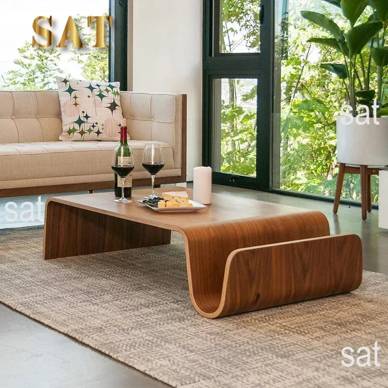 for Wooden Dining Small Coffee Table Console Corner Tea Design Side Center Coffee Table Auxiliary Couchtisch Modern Furniture