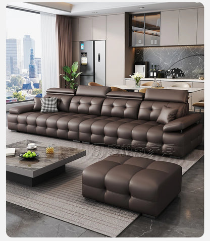 Modern Leather Living Room Sofas Couch Lazy Nordic Luxury Minimalist Living Room Sofas Lounge Designer Muebles Home Furniture
