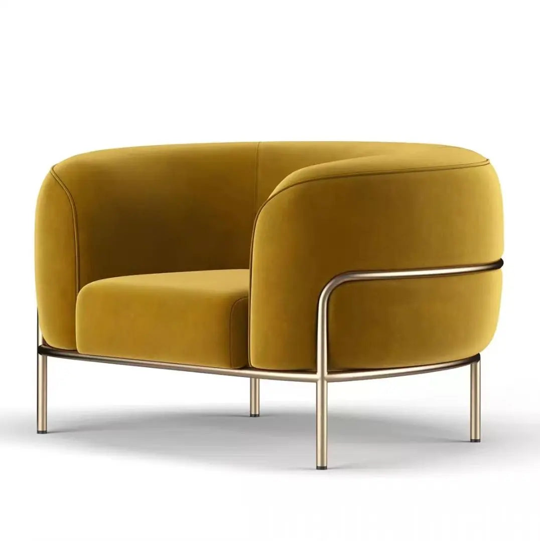 Light luxury fabric single sofa chair modern simple tiger chair