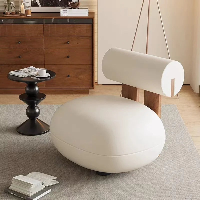Modern Luxury Nordic Living Room Chairs Home Furniture Leisure Chairs Velvet Single Sofa Chairs Solid Wood Frames