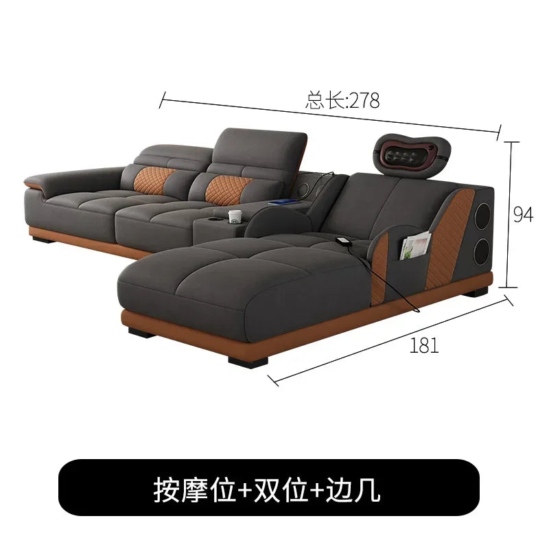 Cozy Nordic Modern Living Room Sofas Relaxing European Recliner Lazy Sofas Floor Massage Woonkamer Banken Home Furniture