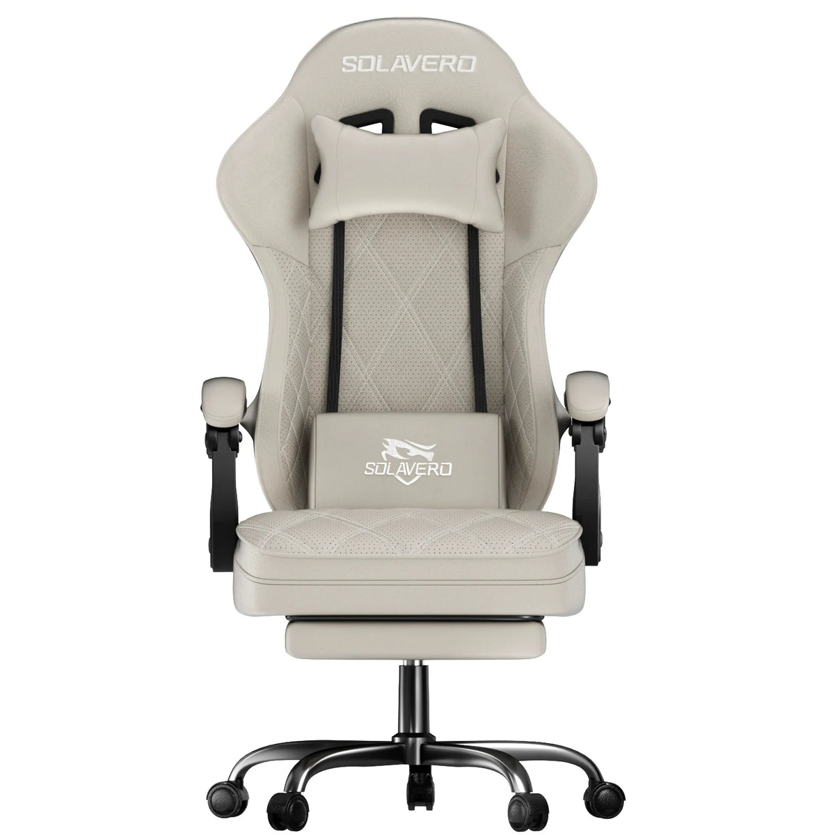 Massage Gaming Chair, Office Chair with Comfortable Velour Upholstery, Height-adjustable Gaming Chair, Ergonomically Designed, Featuring A 360° Swivel Seat & Headrest