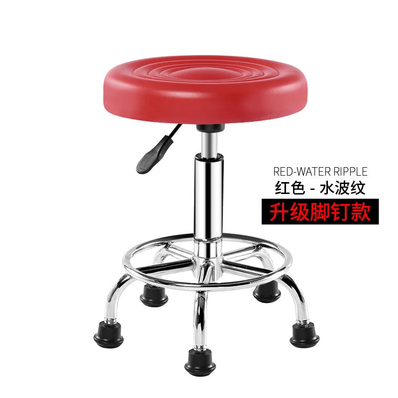 Bar Chair Bar Chair Stool Stool Haircut Chair Rotating Lifting Round Stool Backrest Pulley Chair Large Work Stool Supply