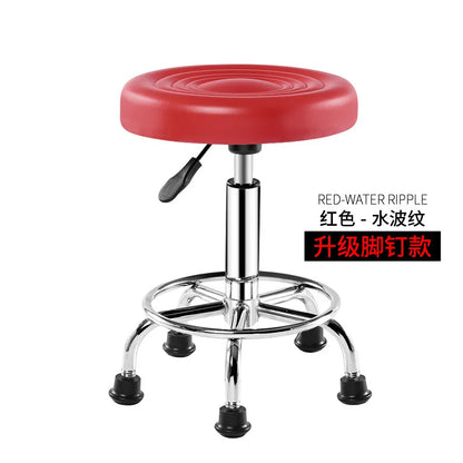 Bar Chair Bar Chair Stool Stool Haircut Chair Rotating Lifting Round Stool Backrest Pulley Chair Large Work Stool Supply
