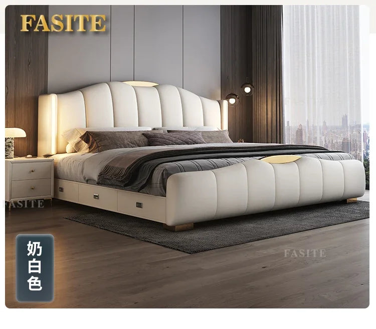 Luxury Frame Double Bed King Size Modern Living Room Frame Double Bed Queen Hotel Princess Cama De Casal Bedroom Furniture