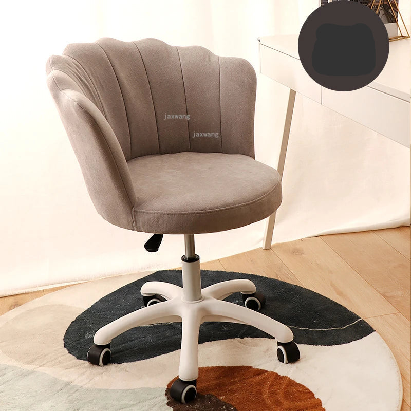 Nordic Leisure Backrest Computer Chair Luxury Bedroom Armchair Modern Office Chair Living Room Furniture Swivel Chair L K