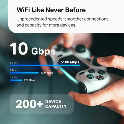 NEW  Deco AXE5400 Tri-Band WiFi 6E Mesh System – Wi-Fi up to 7200 Sq.Ft, Engadget Rated Best Mesh For Most People, Replaces W