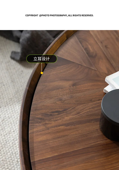 Nordic Solid Wood Coffee Table Modern Simple Originality Round Coffee Table Sofa Side Living Room Home Furniture Salontafel FYCT