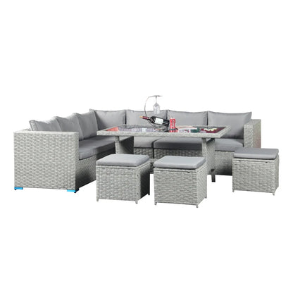 Set Patio Furniture Outdoor Rattan Corner Sofa Set Rattan Couch Garden Sofa Wicker Outdoor Furniture Sets