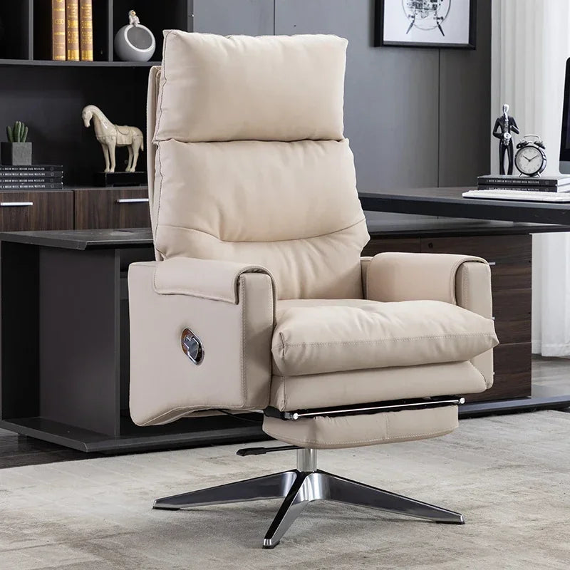Armchair Ergonomic Office Chairs Meeting Boss Modern Recliner Office Chair Swivel Adjustable Office Furniture Silla Oficina LLOC
