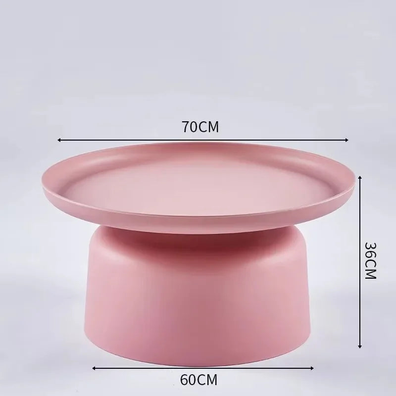 Coffee Table Nordic Living Room Sofa Side Simple Coffee Tables Round Corner Modern Home Small Tea Tables Furniture Mesa Plastic
