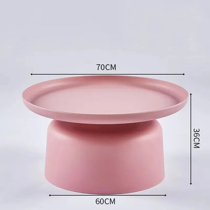Coffee Table Nordic Living Room Sofa Side Simple Coffee Tables Round Corner Modern Home Small Tea Tables Furniture Mesa Plastic