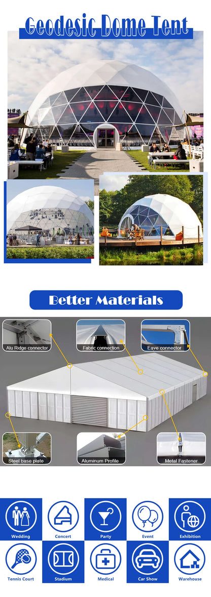 Large White Pagoda Tent Commercial Marquee Tent with Windows for Wedding Party Garden Event, Peak Top Outdoor Shelter Waterproof