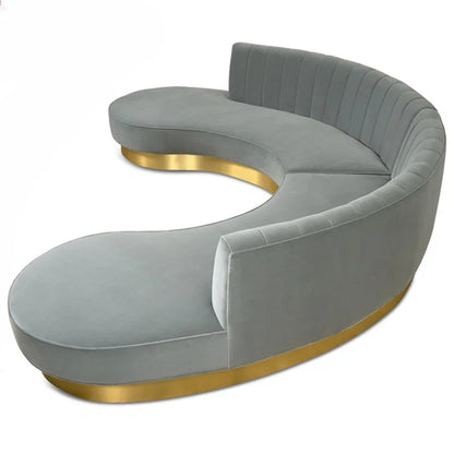 Modern light luxury curved sofa beauty salon reception living room clothing store designer furniture special-shaped sofa