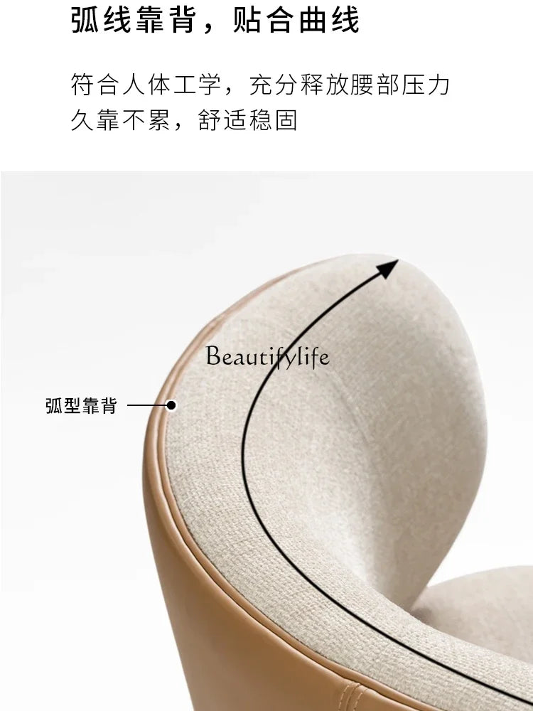 Rotating small sofa chair light luxury living room balcony simple Italian leisure chair group to discuss home use