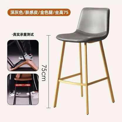 Luxury Office Bar Chair, Scratch resistant Outdoor European Bar Chair, Living Room Design, Taburetes Altos Cocina Home Furniture