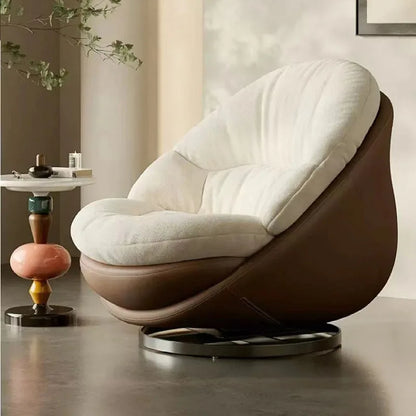 # Italian Modern Minimalist Swivel Single Sofa Chair Lazy Recliner Leisure Chair for Living Room Balcony Home Furniture