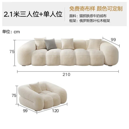 Designer Luxury Living Room Sofas House Nordic Family Elegant Relaxing Sofa Economic Apartment Minimalist Divano Hotel Furniture