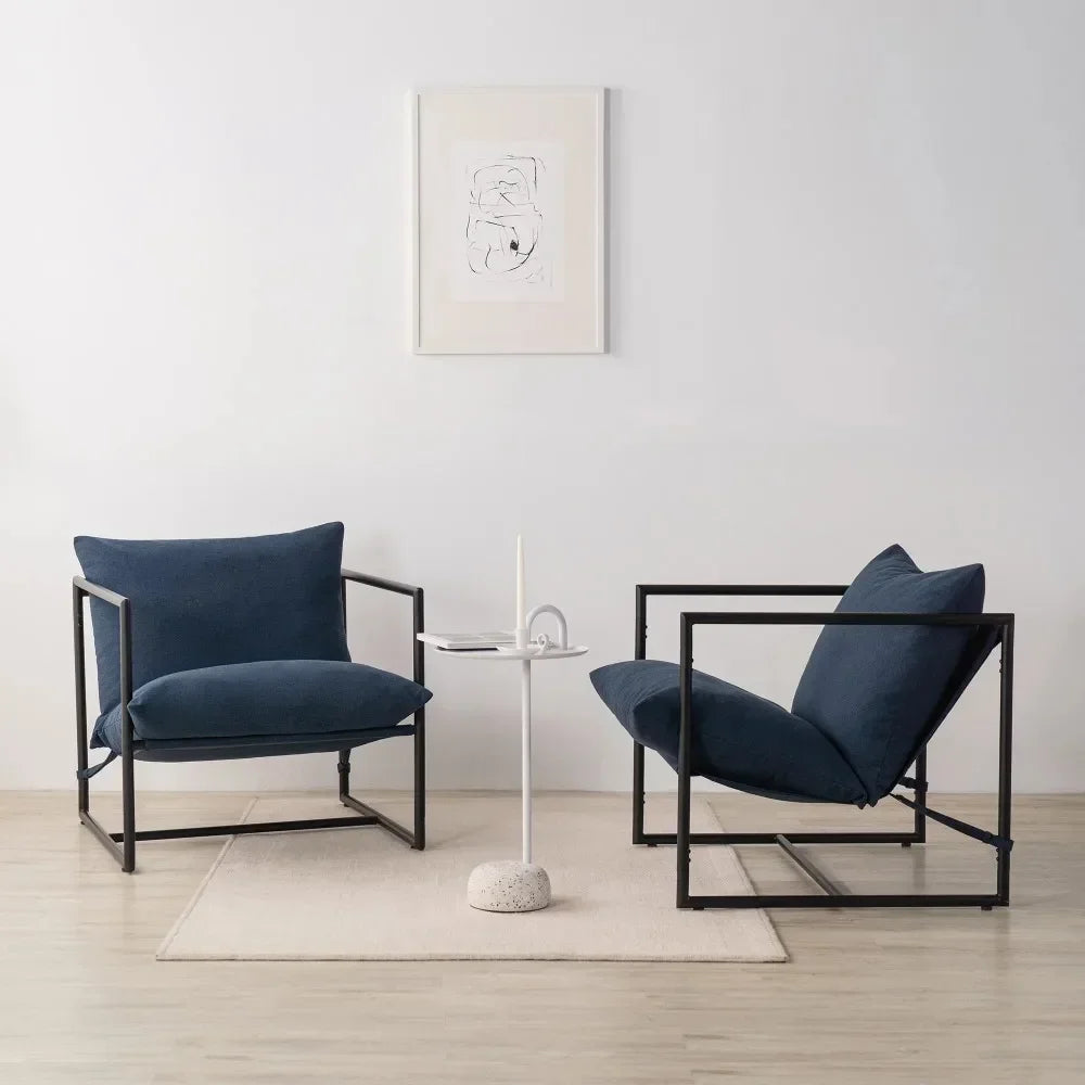 jz Aidan Metal Framed Sling Accent Chair
