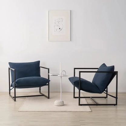 jz Aidan Metal Framed Sling Accent Chair