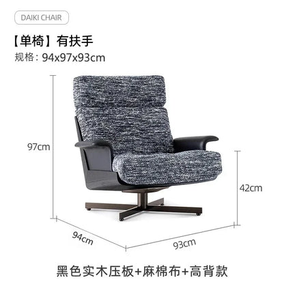 Single sofa rotating sofa chair recliner living room bedroom leisure reading chair