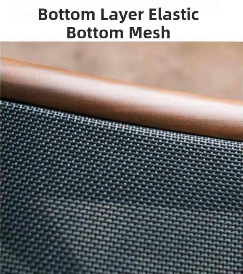 Wooden Living Room Chairs Leather Armchair Aesthetic Vintage Single Person Backrest Chair Luxury Comfortable Lazy Sofa Chair