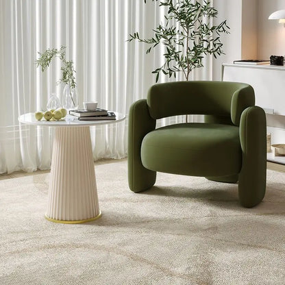 Negotiation Sofa Chair Living Room Furniture Sofas Cream Wind Balcony Single Sofa Nail Salon Beauty Salon Reception Lounge Area