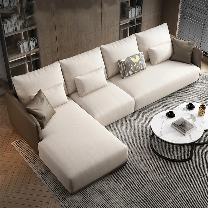 Modern Italian Sofa Set Design Metal Corner Couch Nordic Living Room Hotel Office Furniture