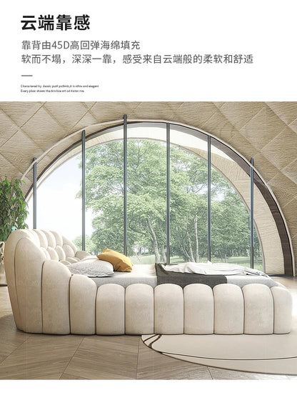 Luxury Double Bed Modern Floor Design Wooden Space Saving Japanese Soft Cheap Bed Comfortable Cama Solteiro Unique Furniture