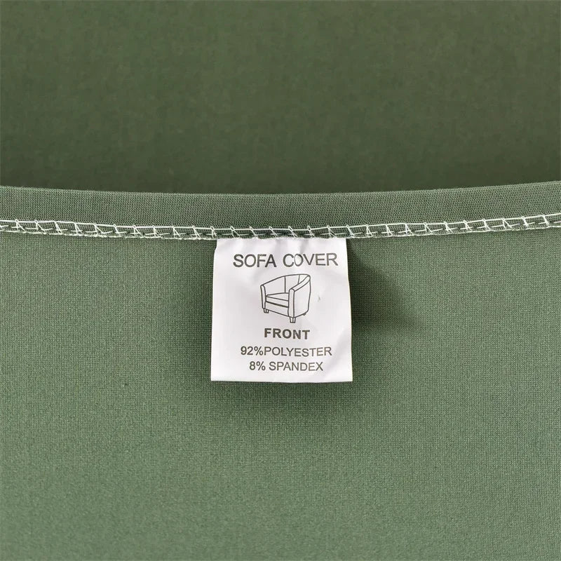 Elastic Club Chair Covers Solid Color Bath Tub Sofa Covers Single Cafe Bar Armchairs Slipcovers with Seat Cushion Cover Home