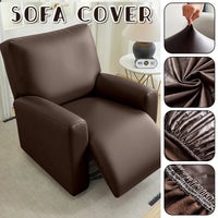 Pu Leather Recliner Sofa Cover Highly Elastic Slipcover for 1 Seater Reclining Armchair Stretch Furniture Protector Home Decor