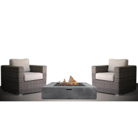 3-Piece Rattan Patio Furniture Set with Cushions - Ready to Use Outdoor Seating