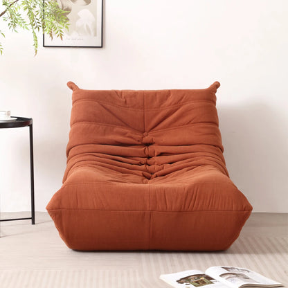 Lazy Sofa, Caterpillar Sofa | Classic Grey Sponge-Filled, Living Room Ready, No Electricity Needed