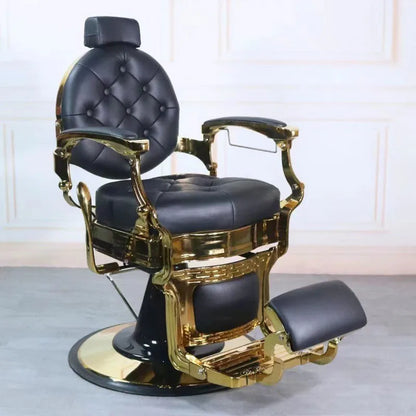 Barber shop chair perm dyeing put down chair oil head men shave beard repair face chair net red hair salon special hair cut seat
